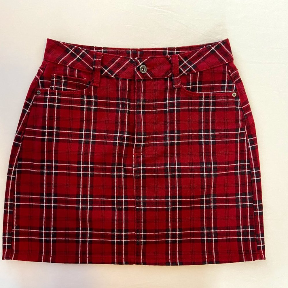 Arizona Jean Co Plaid Skirt